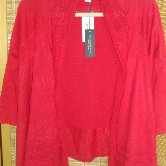 Cable & gauge cardigan, medium NWT - Picture 3 of 4